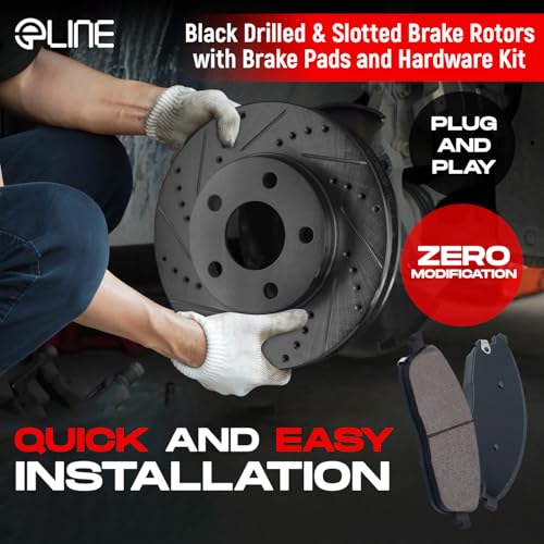 R1 Concepts Front and Rear Brakes and Rotors| Front and Rear Ceramic Brake Pads and Rotors Kit| Fits 2009-2021 Nissan Maxima - Image 4