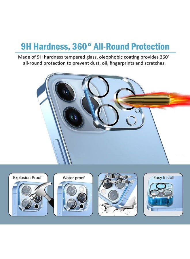 QHOHQ [3 Pack] Tempered Glass Camera Lens Protector for iPhone 6.1" ＆ iPhone 6.7", 9H Hardness, HD, Anti-Scratch, Easy to Install, Case Friendly [Does not Affect Night Shots] - Image 2