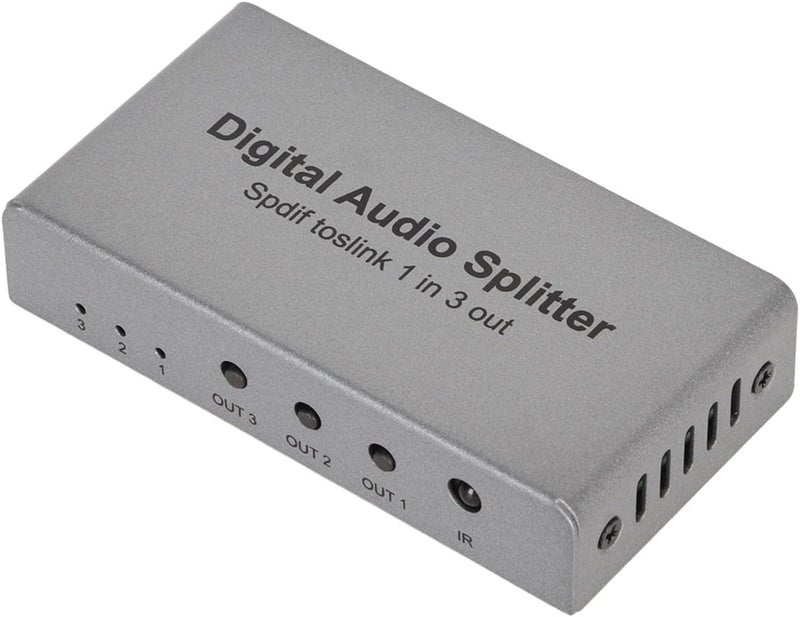 SPDIF SPDIF Optical Sound Splitter, Professional Professional Digital Optical Sound Overvoltage Protection Plug and Game for Home Theater CD - Image 1