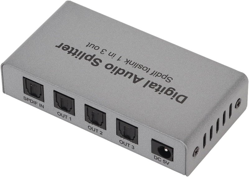 SPDIF SPDIF Optical Sound Splitter, Professional Professional Digital Optical Sound Overvoltage Protection Plug and Game for Home Theater CD - Image 2