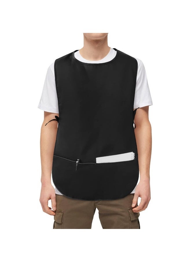 2 Pieces Black Cobbler Aprons  Universal Cobbler Apron for Men and Women  Black Smock with 2 Pockets for Cleaning Work  Shoemaker Work  Art Craft  Dirt Water & Oil Resistant Cobbler Apron