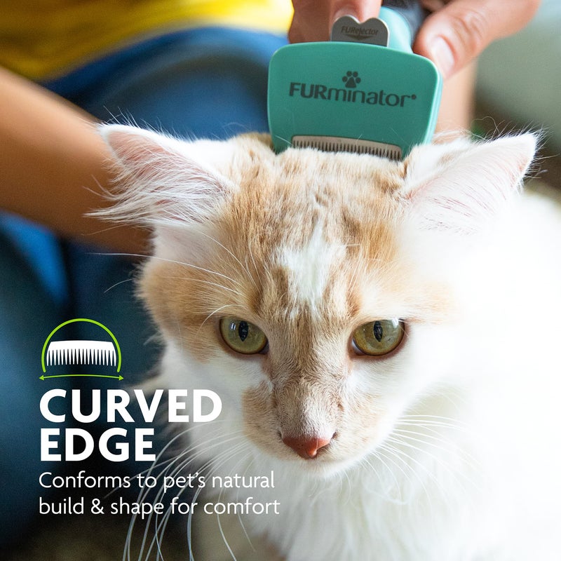 FURminatorÂ® deShedding Tool For Small Cats, Short Hair, Removes Loose Hair From Shedding - Image 4