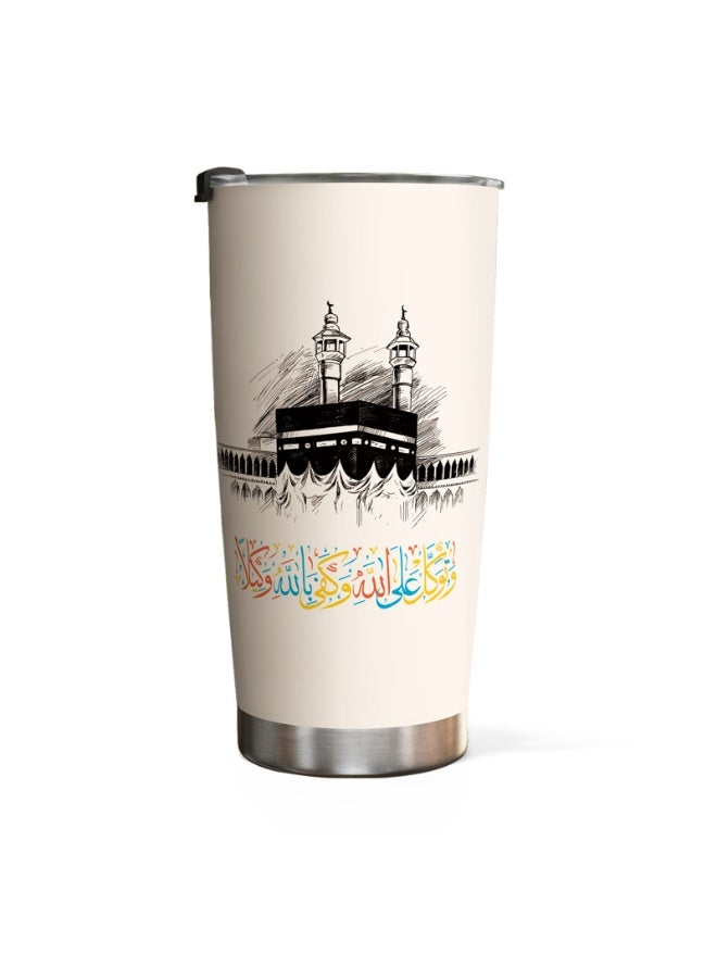 GALADUNE Portable Thermal Travel Mug – 20oz Insulated Stainless Steel Coffee Tumbler with Lid, Double Wall Vacuum Cup for Iced or Hot Drinks, Leak-Proof Design - Image 1