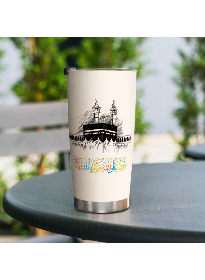 GALADUNE Portable Thermal Travel Mug – 20oz Insulated Stainless Steel Coffee Tumbler with Lid, Double Wall Vacuum Cup for Iced or Hot Drinks, Leak-Proof Design - Image 3