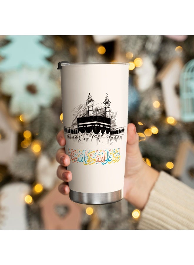 GALADUNE Portable Thermal Travel Mug – 20oz Insulated Stainless Steel Coffee Tumbler with Lid, Double Wall Vacuum Cup for Iced or Hot Drinks, Leak-Proof Design - Image 2