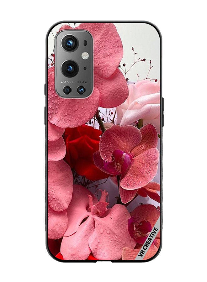 VR CREATIVE Protective Case Cover For OnePlus 9 Pro Flower Design Multicolour - Image 1