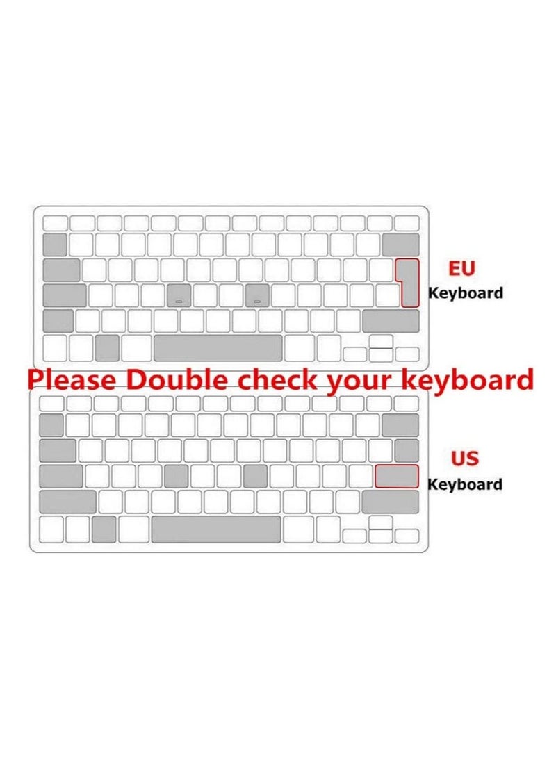 AMM EU/UK Version Arabic/English Silicone Keyboard Cover Skin for MacBook Air 13, Macbook Pro 13/15/17, 2015 or Older Version) & Older iMac Keyboard Protector- Dark Blue - Image 5