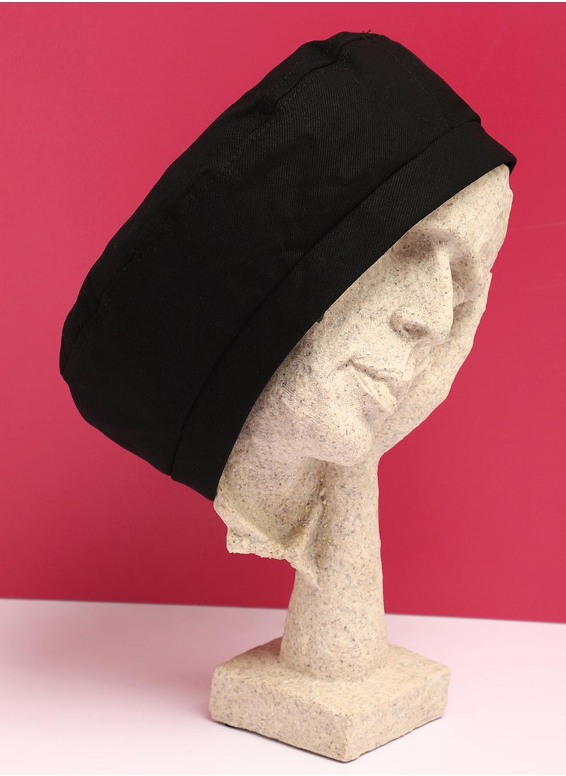 Haute Sauce Black Solid Beret Hat  - Image 4