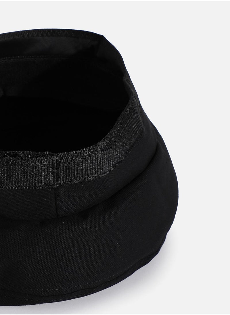 Haute Sauce Black Solid Beret Hat  - Image 3