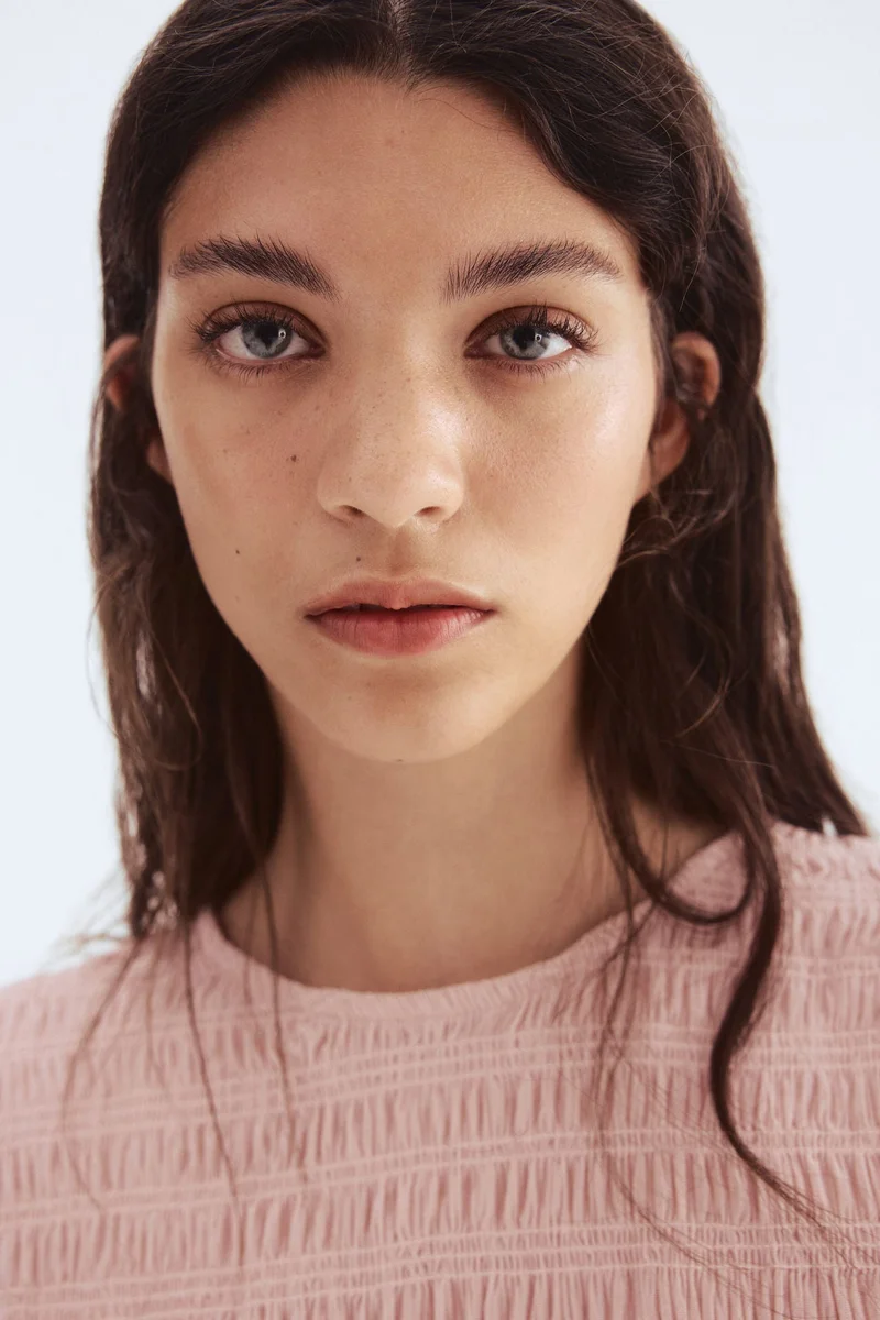 H&M Smocked peplum top