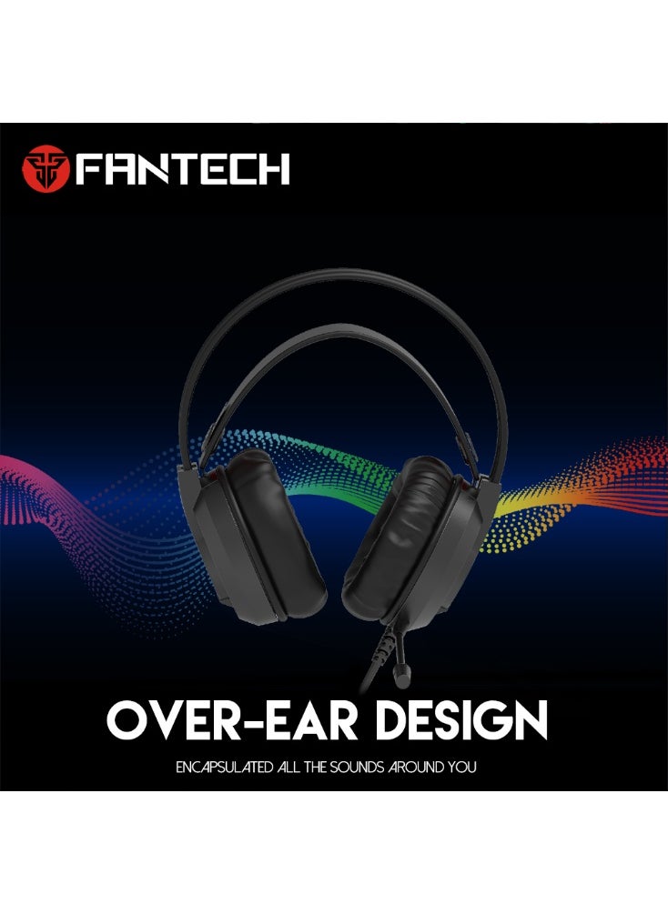 سماعة رأس CHIEF II HG20 RGB للألعاب باللون الأسود