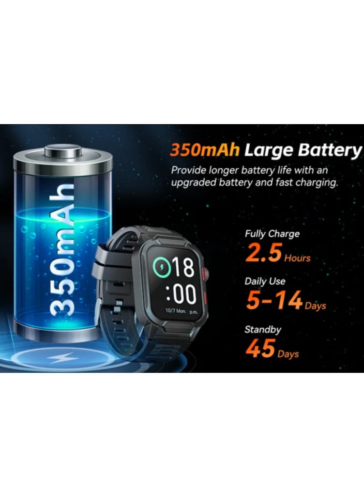 Styrke GTS9 ARMOR - Grey Smart Watch, Stylish looking, unisex, Tracks health, Everyday Wear - Image 5