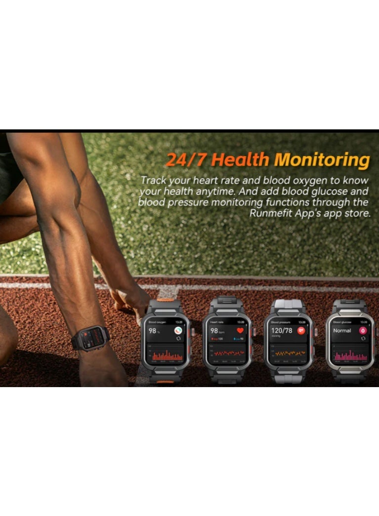 Styrke GTS9 ARMOR - Grey Smart Watch, Stylish looking, unisex, Tracks health, Everyday Wear - Image 2