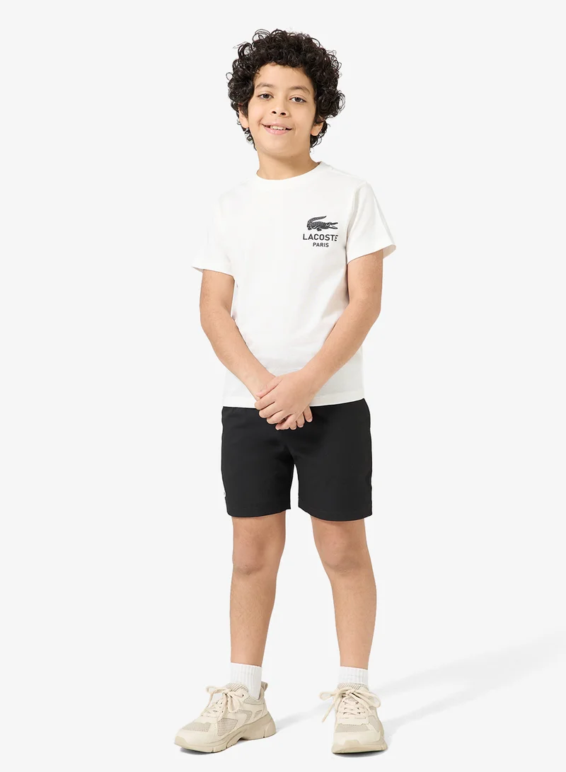 LACOSTE Kids Drawstring Casual Shorts