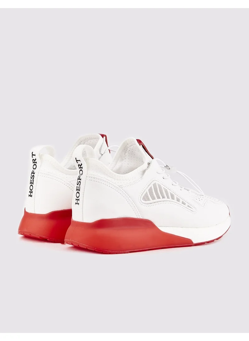 غوجا White Men's Sports Shoes with Red Soles
