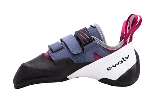 EVOLV Shaman LV Rock Climbing Shoe for Sport Bouldering MultiPitch Climbing Beet RedSlate 7 US Womens
