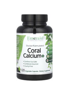 Emerald Laboratories Emerald Laboratories, Coral Calcium+, 120 Vegetable Capsules  - Image 1