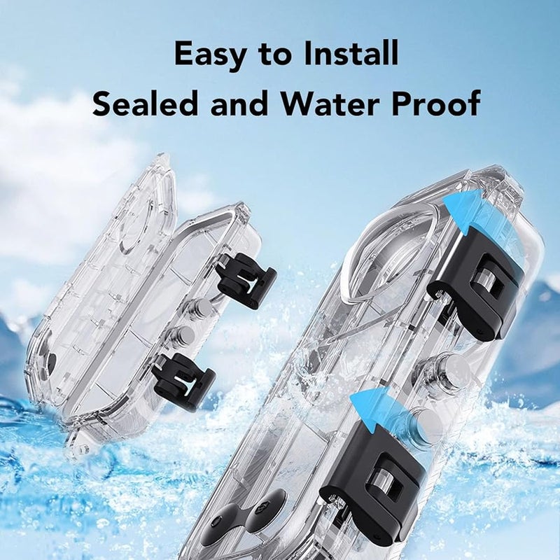 Vbestlife 60m Waterproof Dive Case For Insta X4 With Anti Fog Inserts - Image 4