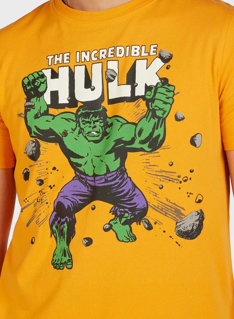 SP Characters Hulk Crew Neck T-Shirt