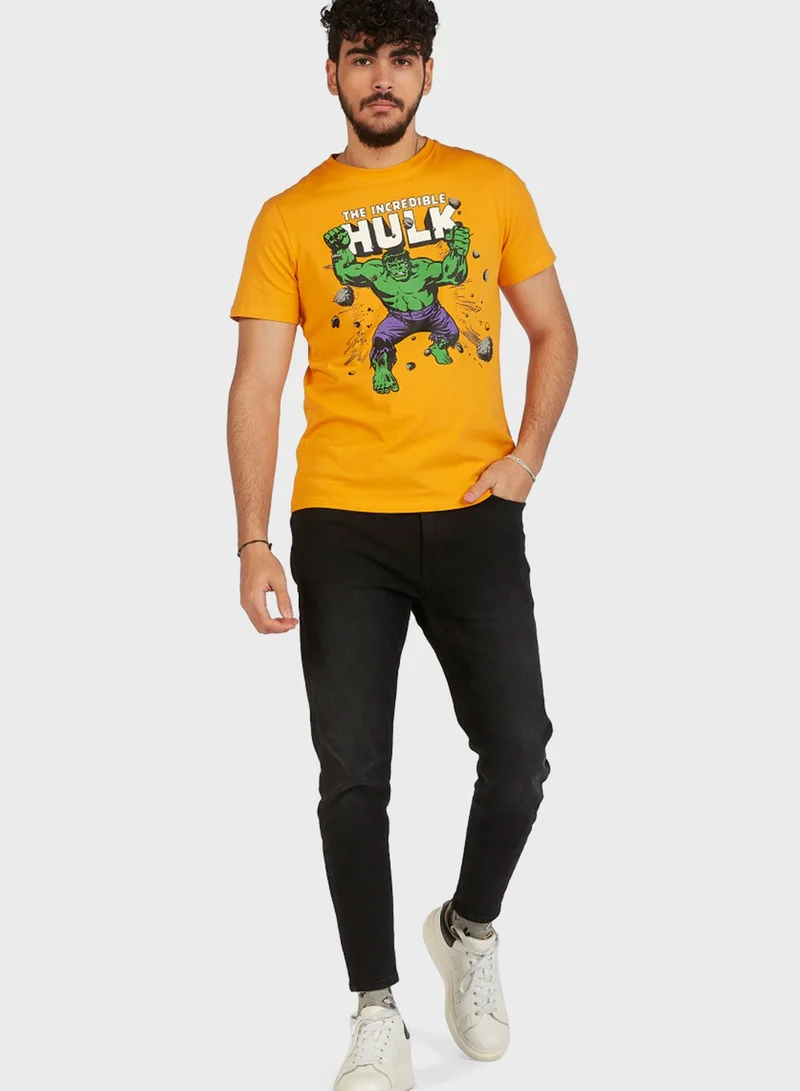 SP Characters Hulk Crew Neck T-Shirt