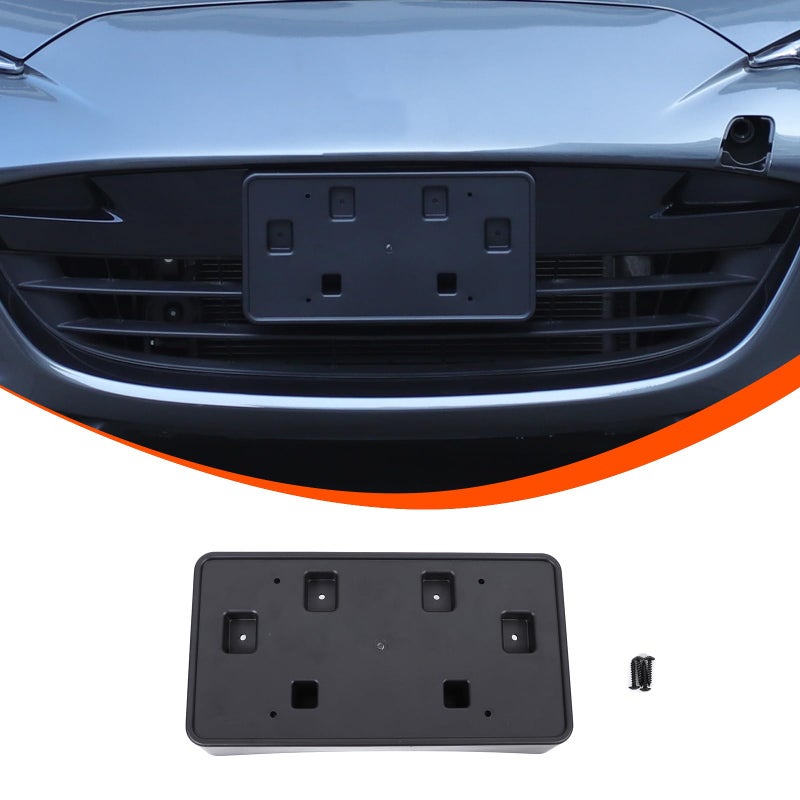 Hudiriy Car Front License Plate Bracket Holder Frame Compatible with Mazda MX-5 ND 2016-2025 License Plate Base Bracket Decorative Accessories - Image 4