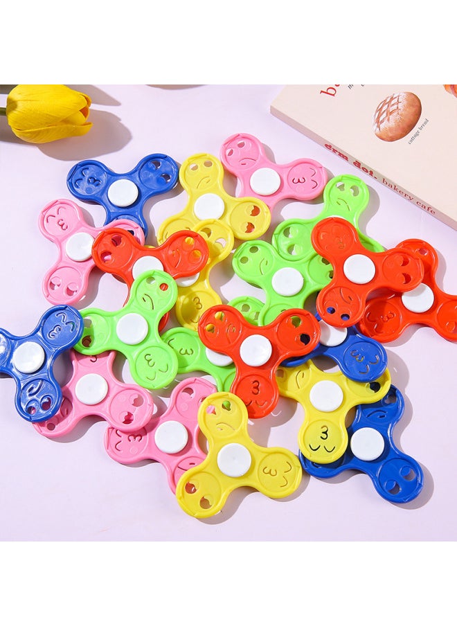 Generic - Smiley Without Bearing Fingertip Gyro Clover Finger Gyro Spiral Between Fingers Decompression Small Toy Gift Wholesale-Color:Smiley Fidget Spinner - Image 1