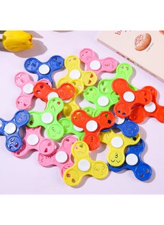 Smiley Without Bearing Fingertip Gyro Clover Finger Gyro Spiral Between Fingers Decompression Small Toy Gift Wholesale-Color:Smiley Fidget Spinner