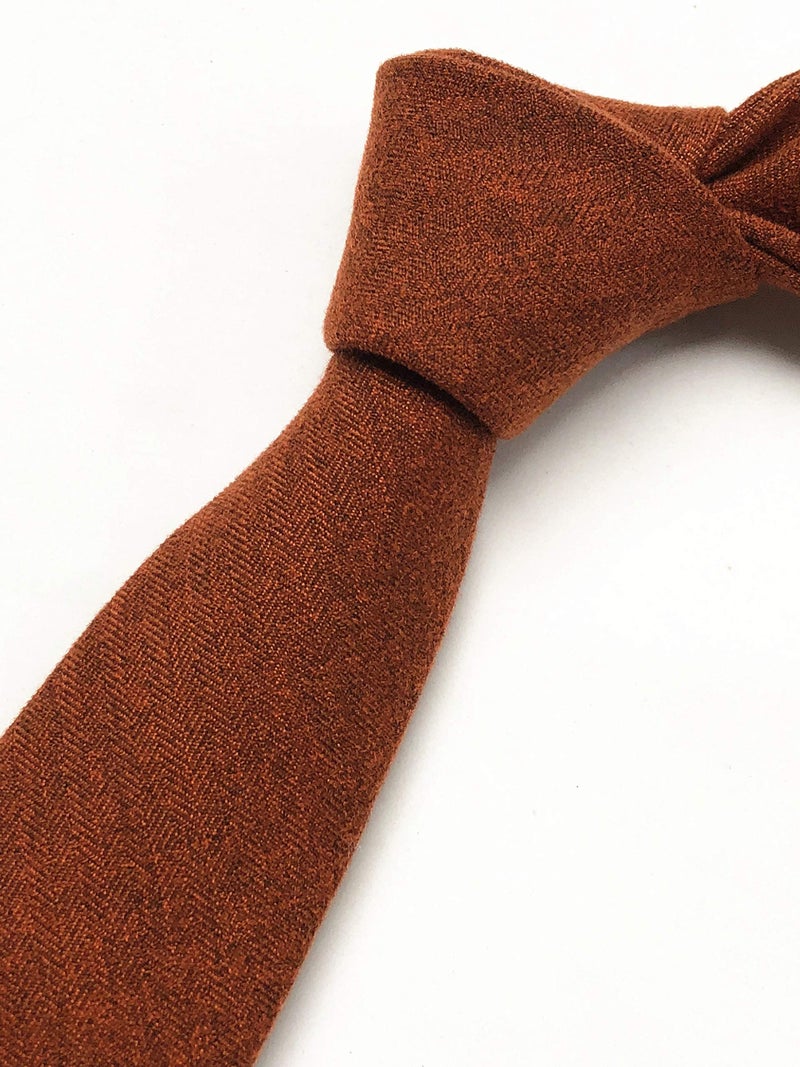 Ctskyte Men's Boys Womens Camel Tan Ties Trendy Designer Menswear Ideal Autumn Accessory - Image 3