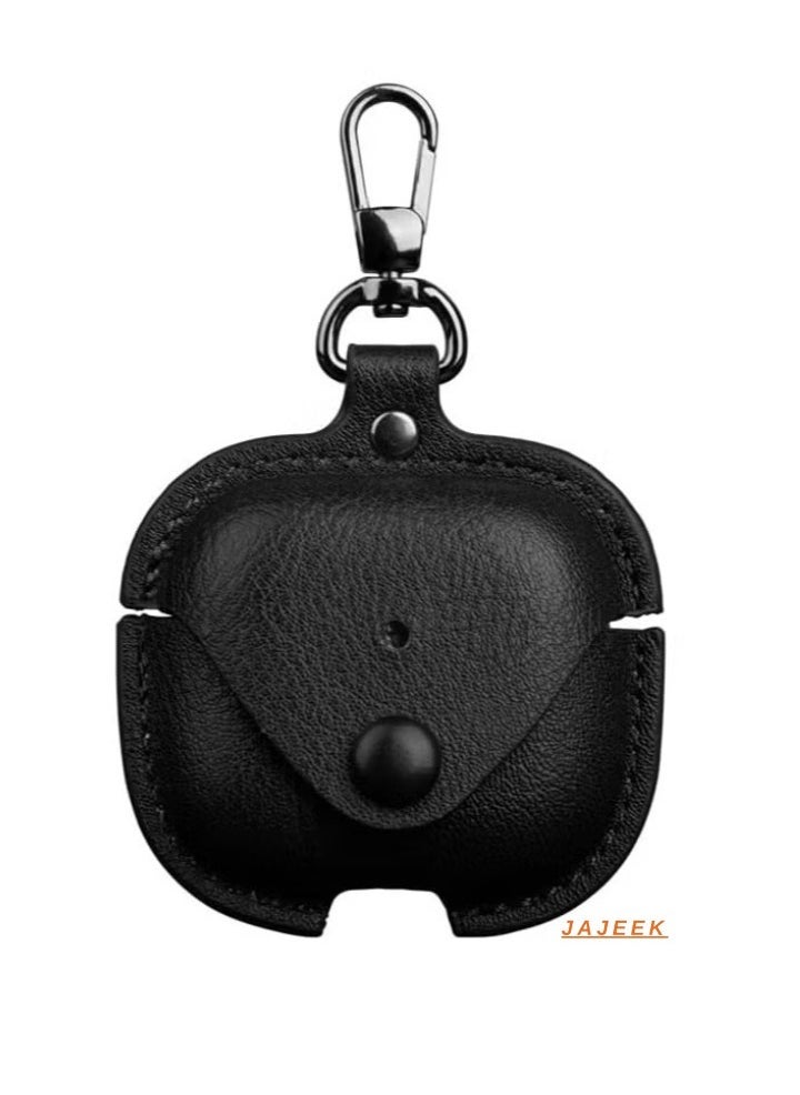 JAJEEK AirPods 4 2024 Case – PU Leather Anti-Scratch Protective Cover with Keyring, Stylish Case for AirPods 4 2024, Durable & Shockproof, Slim Fit Design - Image 1