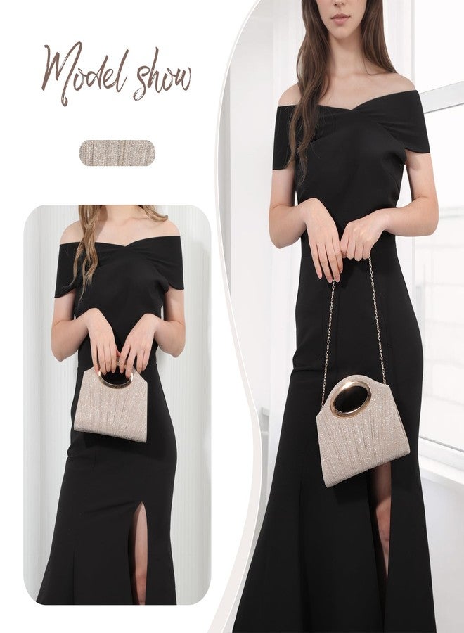 Lanpet Small Evening Bag Clutch Purse for Formal Women's Handbags with Chain for Cocktail Wedding and Party - Image 2