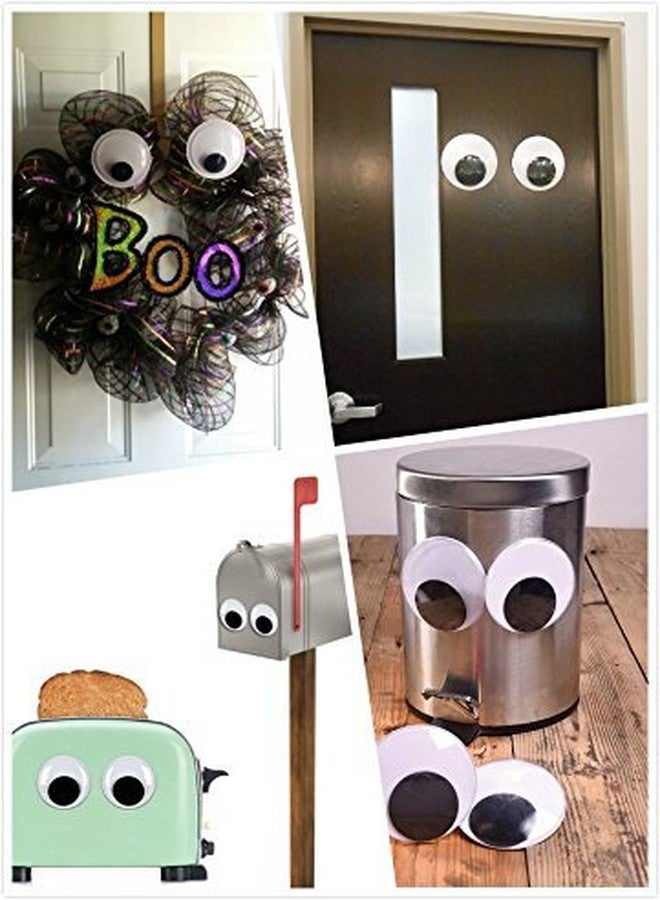EMAAN 2 Inch Black Big Wiggle Googly Eyes with Self-Adhesive, 12 Pieces - Image 4