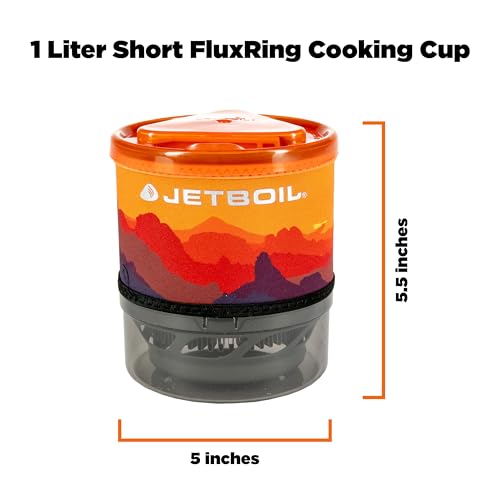 Jetboil MiniMo Camping and Backpacking Stove Cooking System with Adjustable Heat Control (Sunset) - Image 3