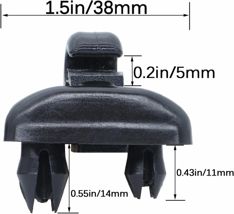 Wivplex 2x Sun Visor Hook Clips for Audi Models - Image 2