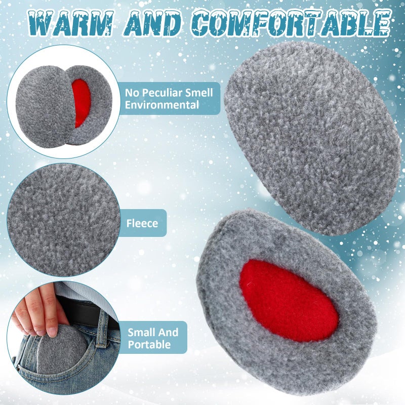 Jeere 9 Pairs Bandless Earmuffs Ear Warmers Winter Ear Covers for Outdoors Women Men(Earth Colors,Fleece) - Image 3