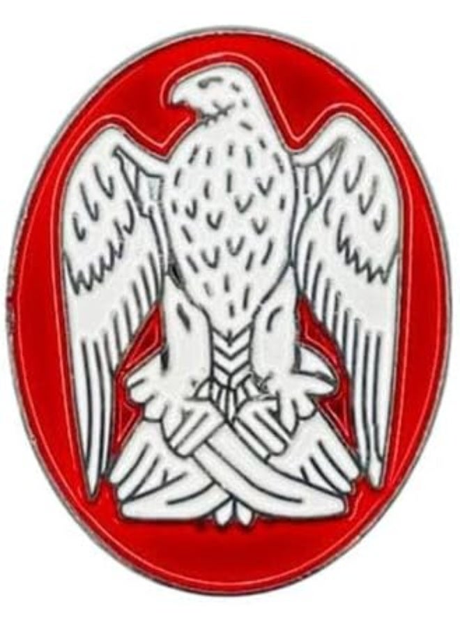 RYN Abu Dhabi falcon emblem Matel badge for Mobile, Laptop, I pad, Backpacks, Jackets, and Collectors Walls, Doors, Cars, Trucks, Motorcycles & Laptops - Image 1