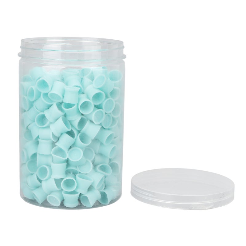 300pcs Tattoo Ink Cups Food Grade Silicone Multipurpose Disposable Tattoo Pigment Cups for Tattoo SuppliesBlue - Image 2
