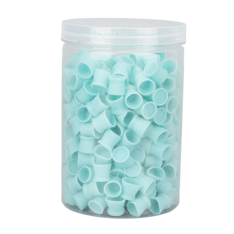 300pcs Tattoo Ink Cups Food Grade Silicone Multipurpose Disposable Tattoo Pigment Cups for Tattoo SuppliesBlue - Image 1