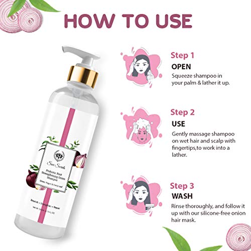 Seer Secrets Probiotic Onion Shampoo & Hair Mask Combo – 200ml Shampoo + 200g Mask | Root Strengthening & Hair Fall Control | With Yogurt, Curry Leaf & Onion | Hair Repair for Rough, Dull Hair | Unisex Haircare Pack - Image 4