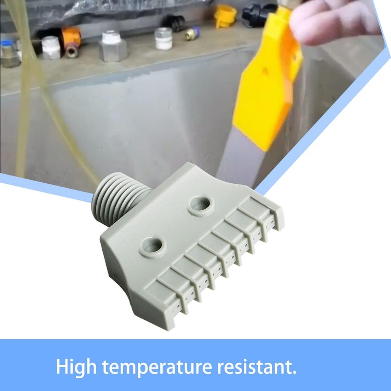 Aopin Blowing Wind Nozzle G1/4 Male, Flat Orifice ABS Plastic Wind Jet Nozzle Suitable for Compressed Air Machine Accessory, Dust Removal, Air Drying 2 Pcs - Image 5