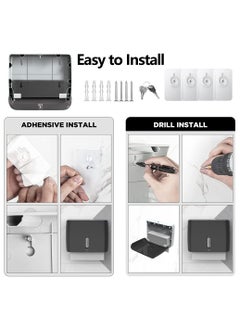 Paper Towel Dispenser Wall Mount, Commercial with Key Lock Compact Multifold Paper Towels Dispenser Wall Mount, Dustproof Multifold Commercial Tissue Holder for Home Kitchen Office Bathroom - pzsku/Z3758915B30FACA6F61FEZ/45/_/1717412755/11e9c6f4-c623-4d12-b93b-62d1dbc3574f