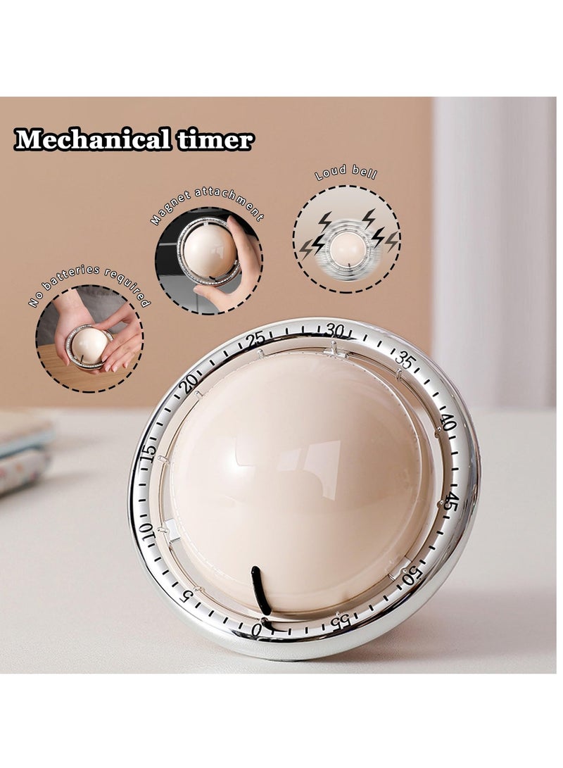 Planet-Shaped 60-Minute Mechanical Timer with Loud Alarm, Perfect for Kitchen, Classroom, and Home Use - Image 4