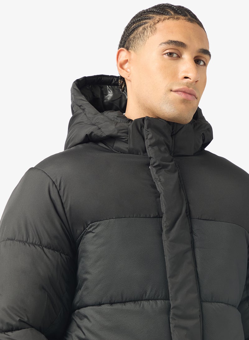 JACK & JONES Essential Puffer Jacket With Hood - Image 3