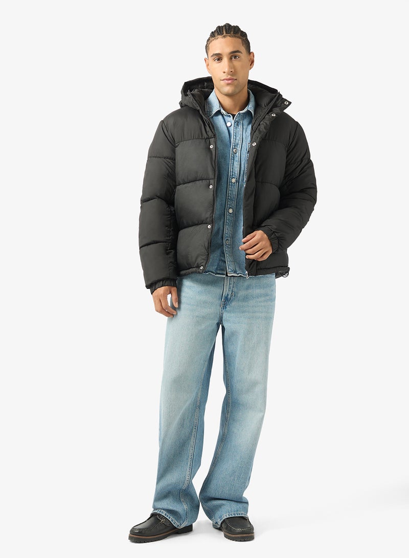 JACK & JONES Essential Puffer Jacket With Hood - Image 5