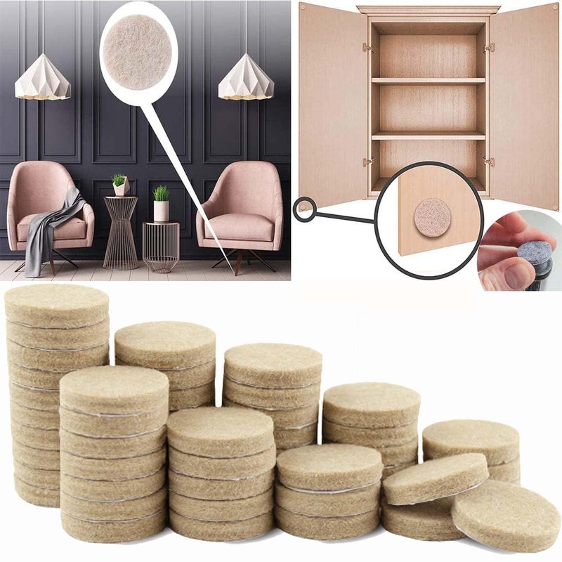 DIY Crafts DIY Crafts 2 INCH, Felt Furniture Pads - Floor Protector - Chair Felts Pads for Furniture Feet Wood Floors - Best Furniture Pads for Floors - Protect YourHardwood, Laminate, Vinyl, Tile Pcs:- (100)  - Image 1