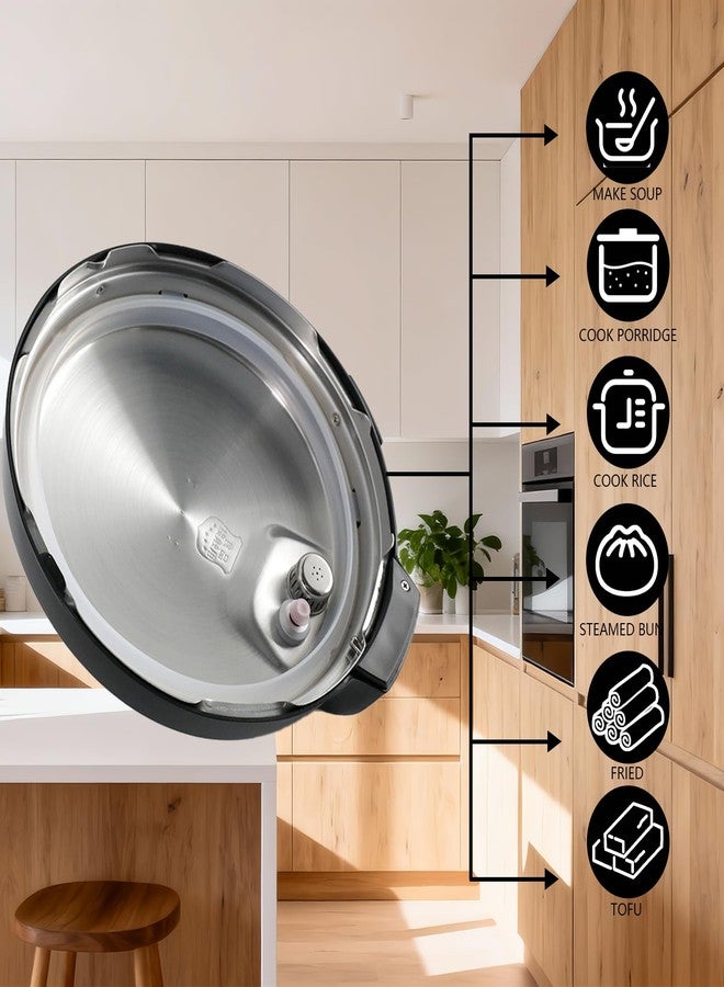 عبوتان من حلقات إحكام الإغلاق لأجهزة الطهي الفورية Instant Pot سعة 6 و 5 كوارت - حلقات إحكام إغلاق مطورة من الجيل الثالث لأجهزة الطهي الفورية Instant Pot، ملحقات سيليكون آمنة غذائيًا لأجهزة الطهي الفورية Instant Pot، قطع غيار لأجهزة الطهي الفورية Instant Pot سعة 6 و 5 كوارت، خالية من مادة BPA، شفافة - Image 2