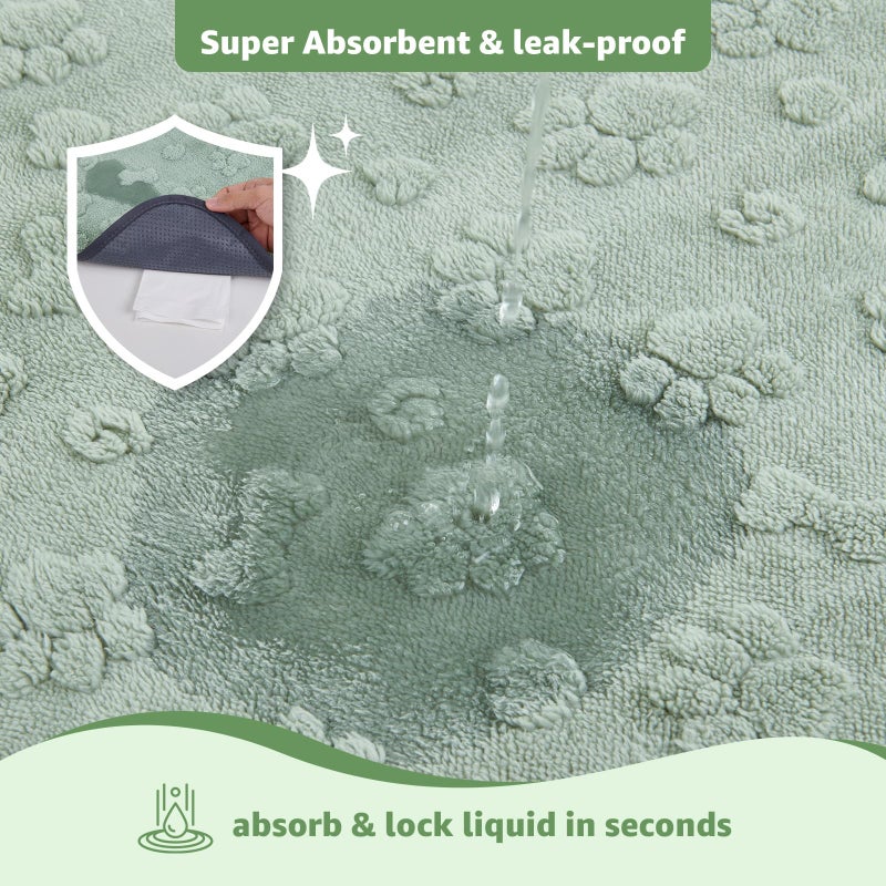LOOBANI Washable Pee Pads for Dogs: 2 Pack Super Absorbent Reusable Puppy Pads, Leakproof and Waterproof Dog Training Pads Whelping Pads for Potty, Floor, Crate, Couch Bed and Travel, 36"x24" - Image 4