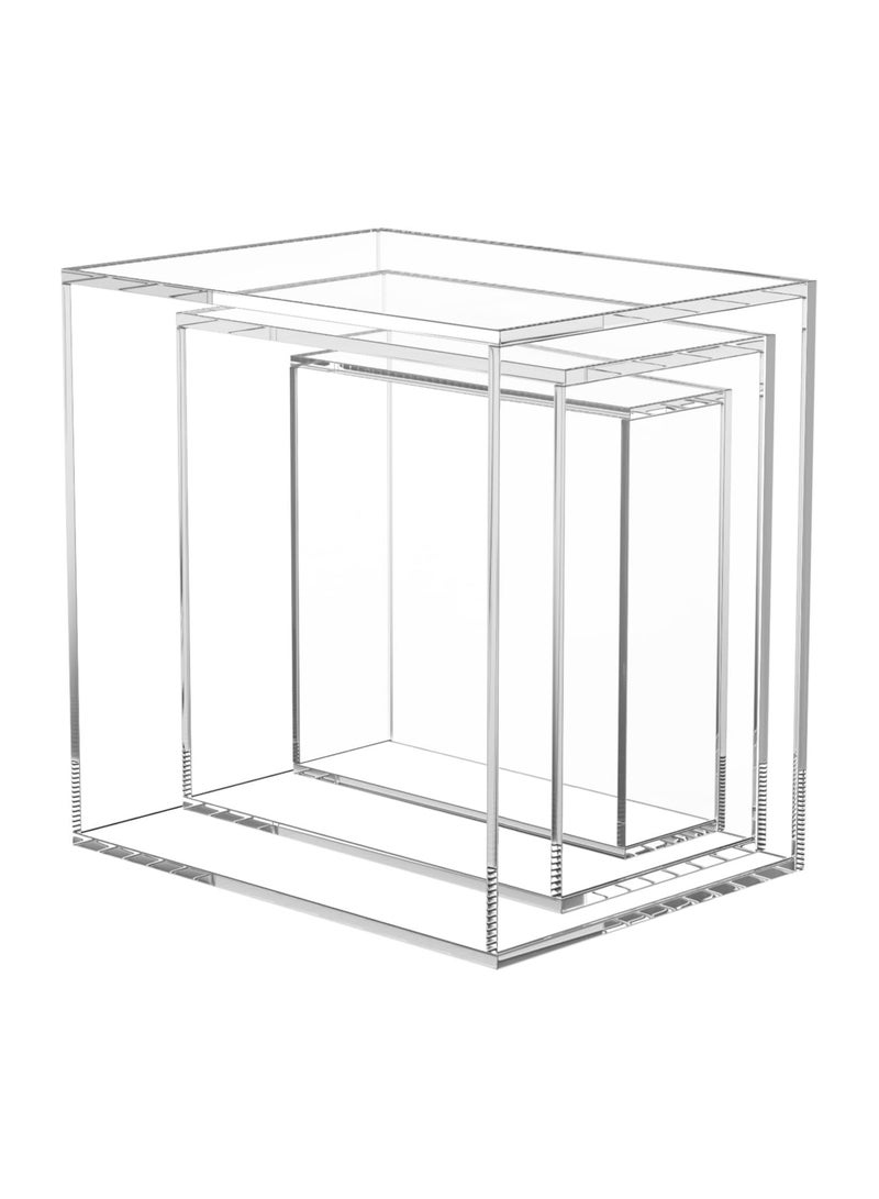 TPGP Buffet Risers Food Display – 3PCS Acrylic Risers for Dessert Table, Cake, Collectibles, Jewelry Figures - Image 3