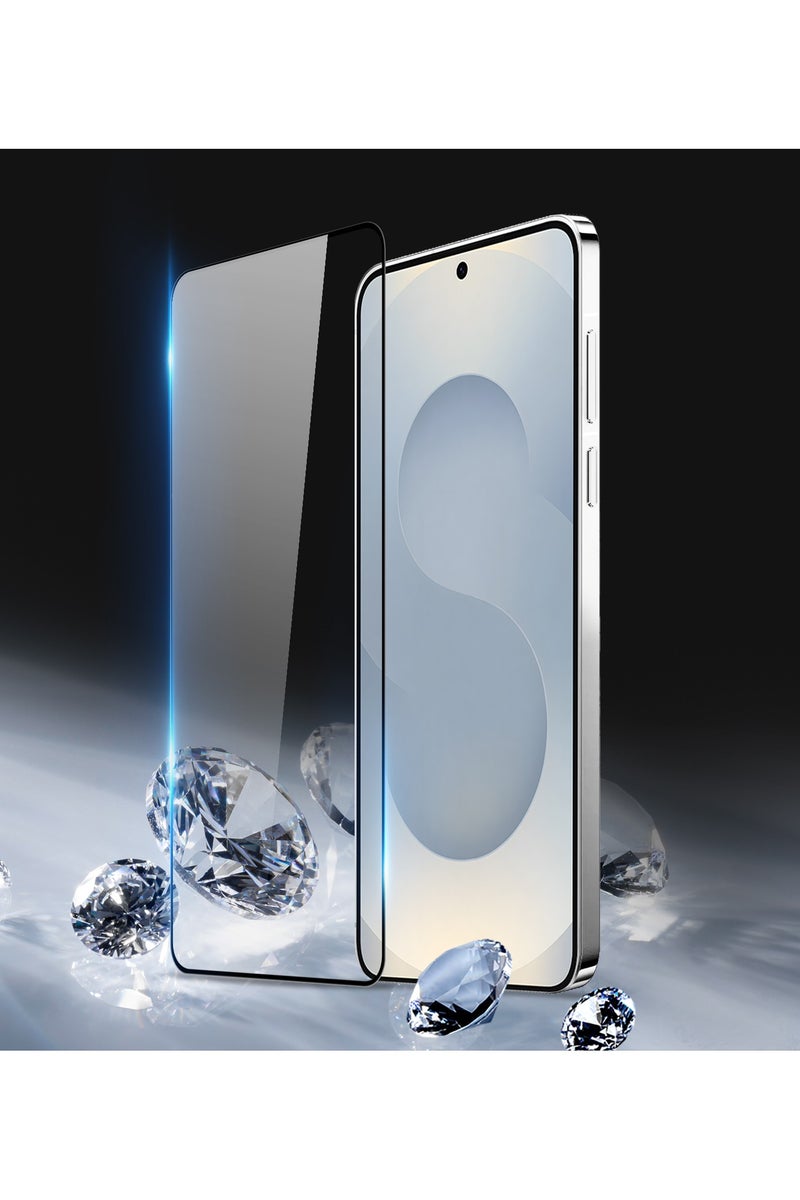 DUX DUCIS Tempered Glass Screen Protector, DUX - DUCIS Compatible with Samsung Galaxy S25 , Full Coverage Black Edge Clear Screen Protector (Full Glue Clear Black Edge) - Image 2