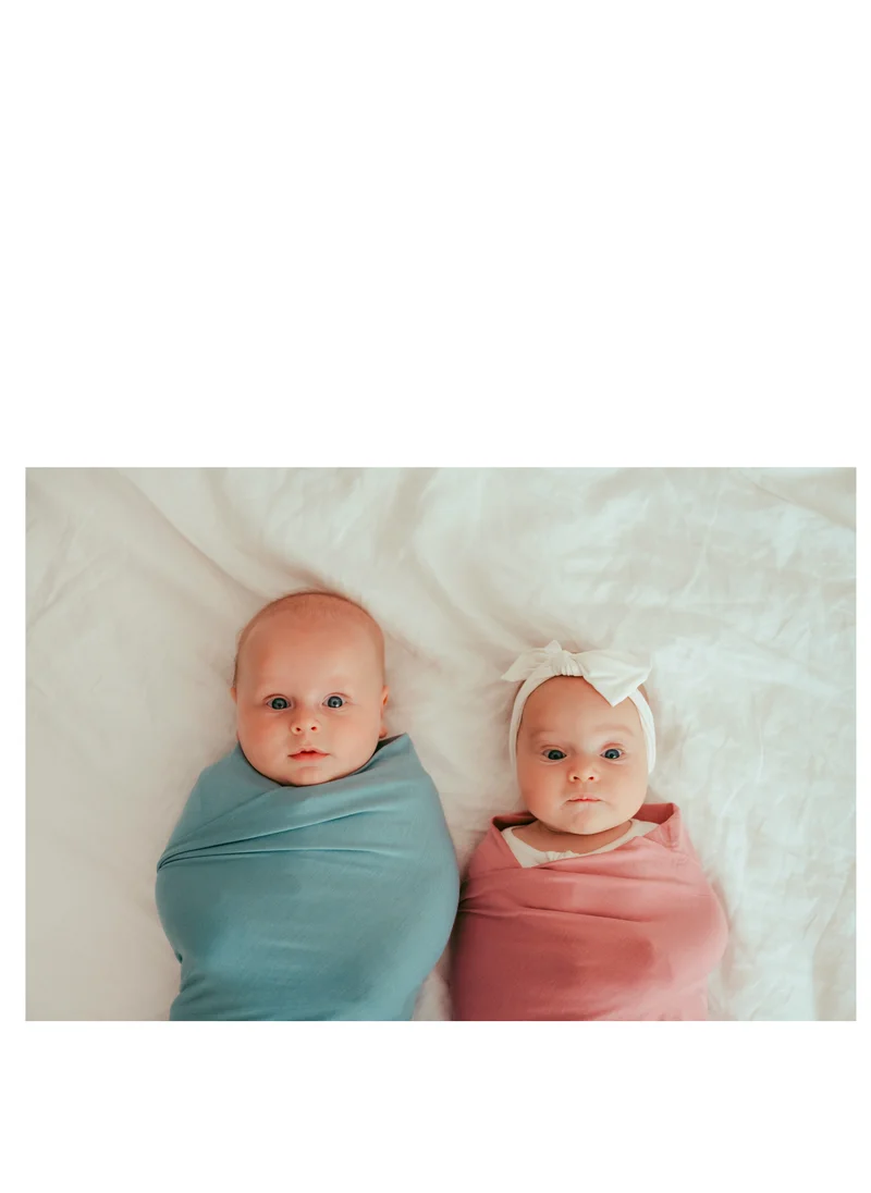 Anvi Baby Bamboo Swaddle and Sleep Suit Newborn Gift Set Celestial Blue