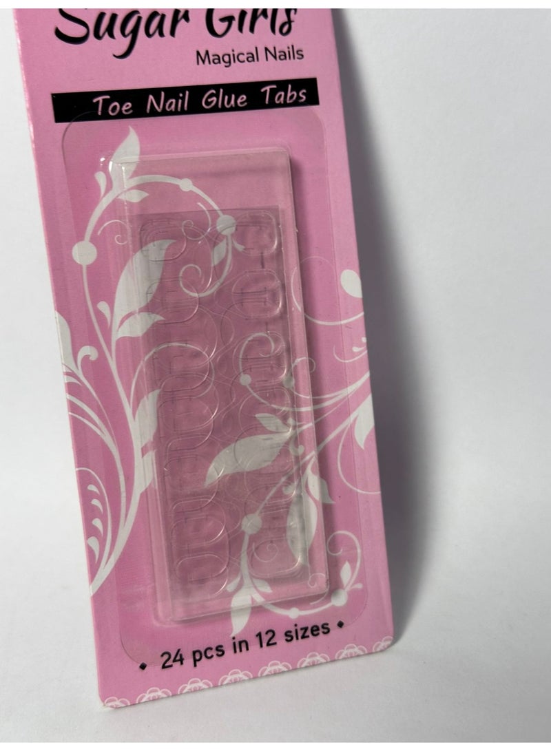 لاصق أظافر سيليكون مزدوج الوجه، 24 قطعة، 24 قطعة. - Image 2